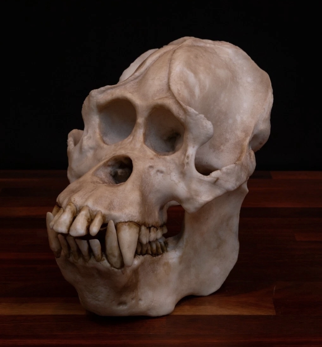 Museum Quality Sumatran Orangutan Skull Replica